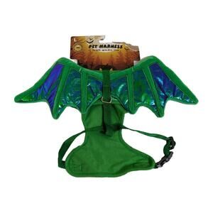 NEW L Large BAT Dragon Wings HALLOWEEN COSTUME HARNESS Puppy Dog Girth 20"